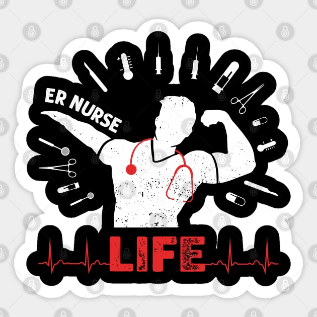 ER Nurse Life - Emergency Room Nurse Life Sticker by neonatalnurse